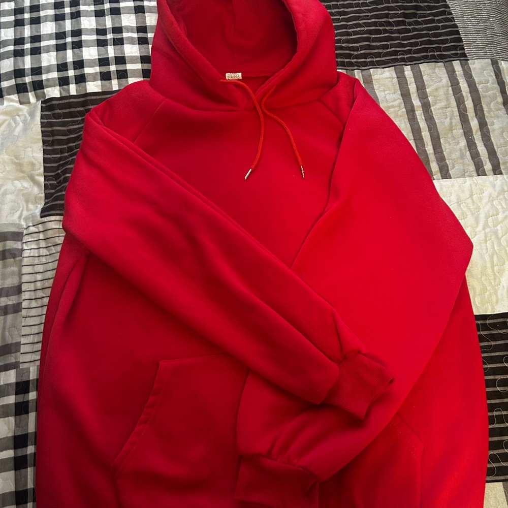 Source Unknown Bold Red Men's Hoodie